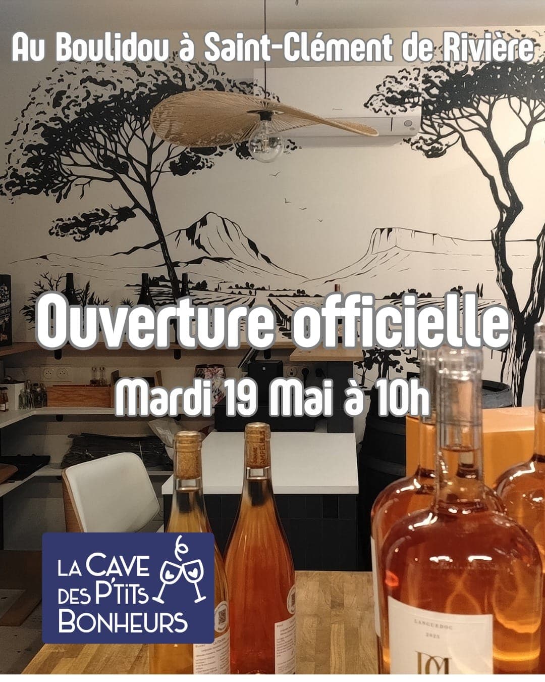 Nouveau à Saint-Clément-de-Rivière : la Cave des P'tits Bonheurs ouvre au Boulidou