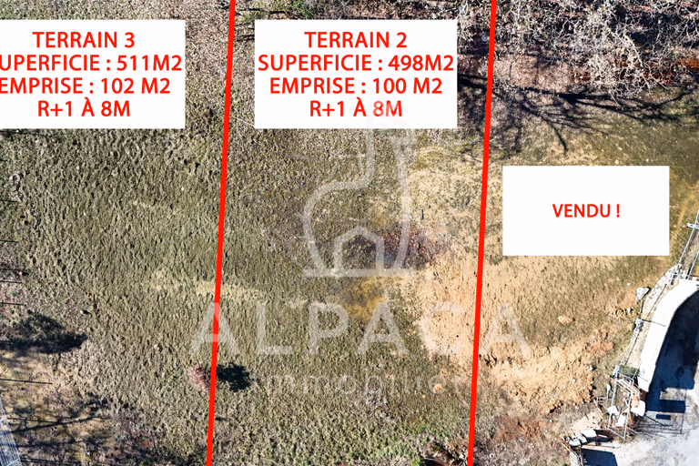 Terrain à bâtir   511 m2   Prades-le-Lez   Emplacement privilégié