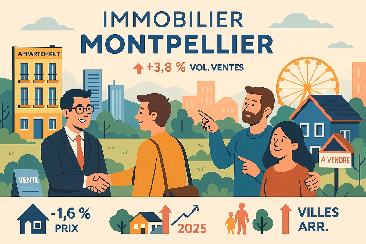 Real estate market in Hérault - notaries figures - October 2025