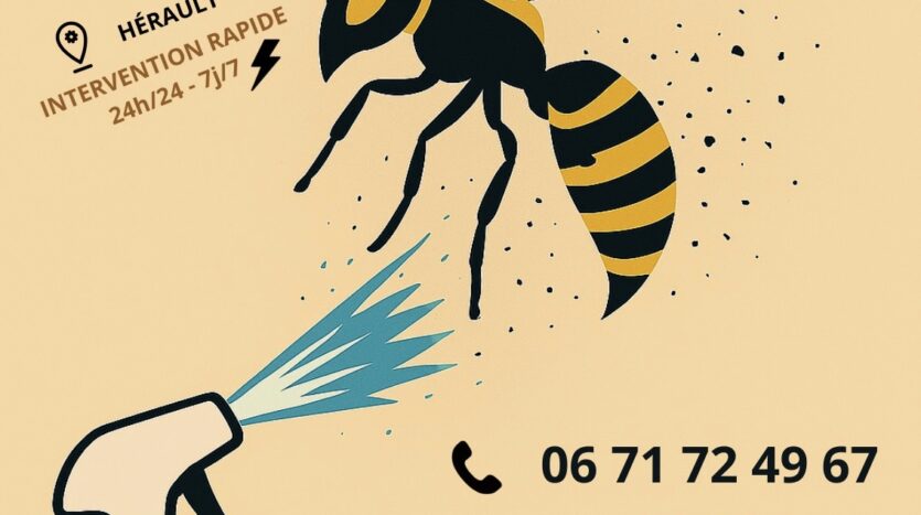Publicité RomPad Nuisibles pour destruction de frelons, rats, insectes et certification Certibiocide.